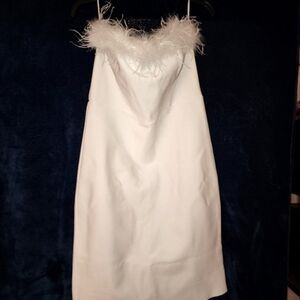 White Georgia Bandage midi dress